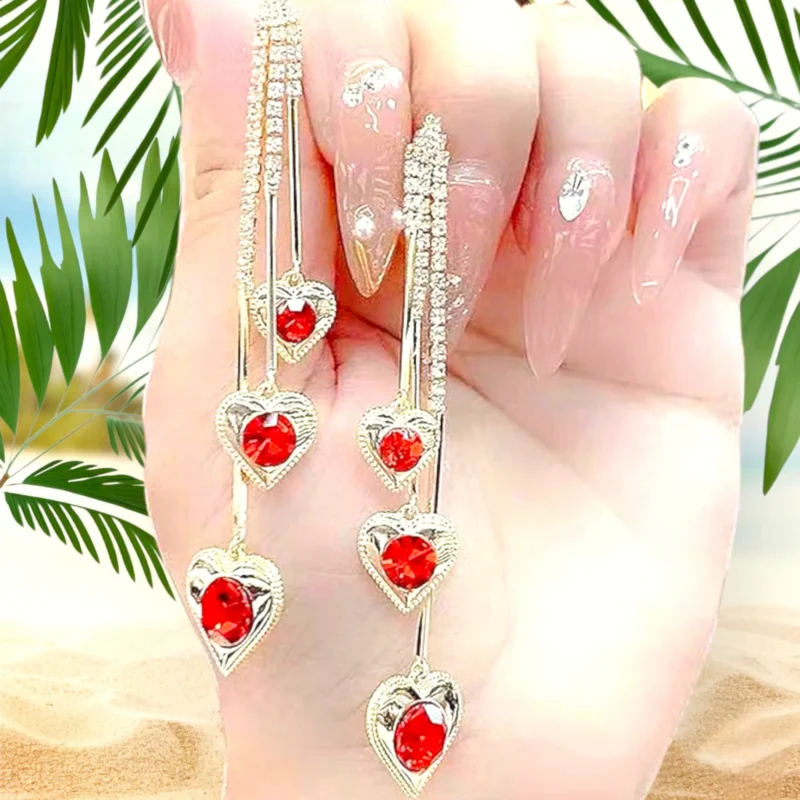 Long earrings for girls and women in elegant modern design